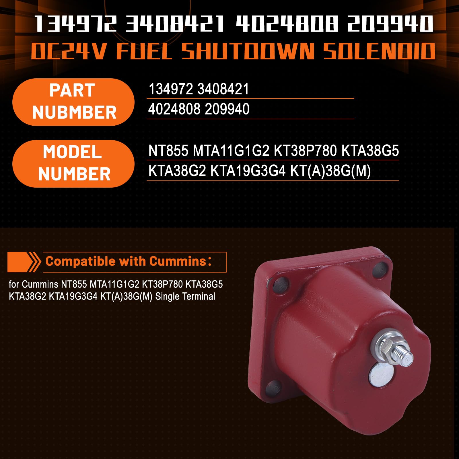 Amazon.com: 134972 3408421 4024808 209940 DC24V Fuel Pump